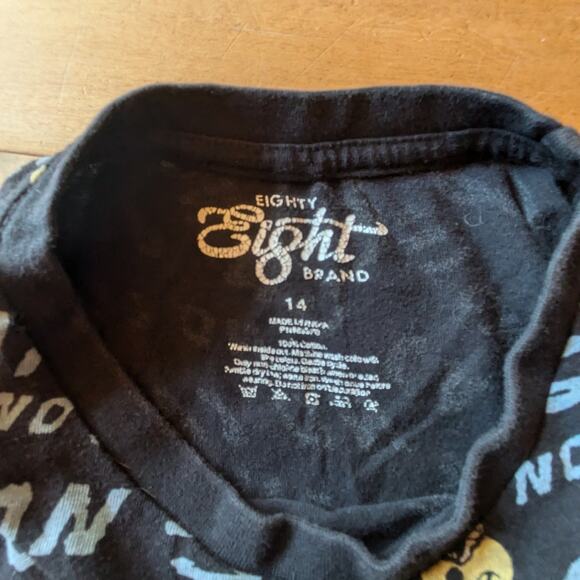 Boys Size 14 T-Shirt Eighty Eight Trending Brand 100% Cotton Short Sleeve Shirt - Picture 4 of 4